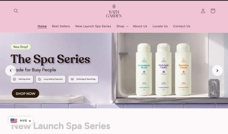Bath Garden Shopify store