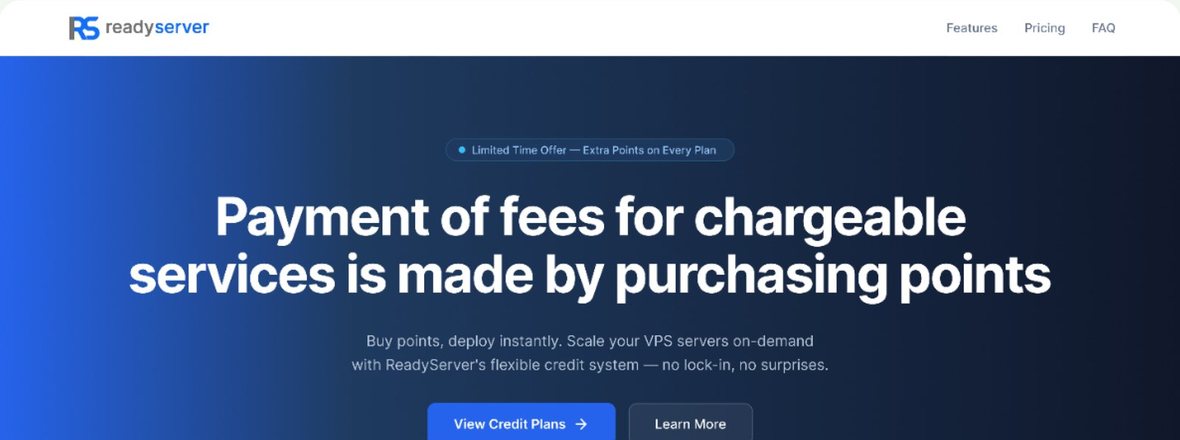 ReadyServer website build